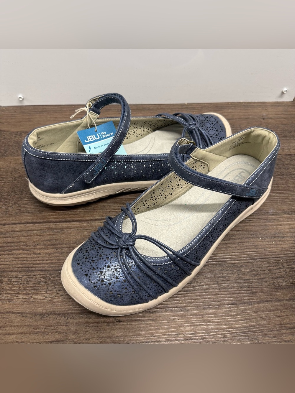 JBU by Jambu Ramy Mary Jane Shoes Women’s 10M Navy Memory Foam New